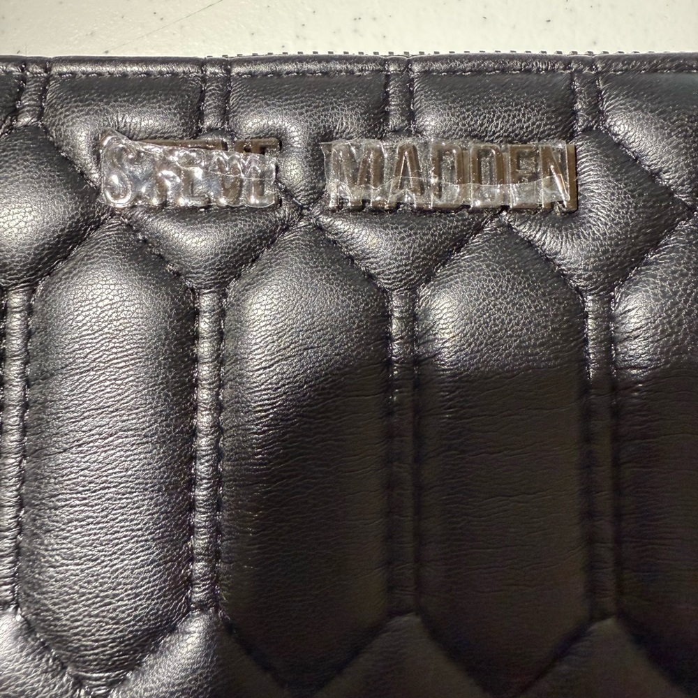 STEVE MADDEN BHADDEN Quilted Zip Around Large Wallet *NEW WITH TAGS* - Picture 2 of 10